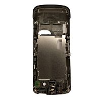 Nokia C3-01 - Средняя часть корпуса с защитным стеклом камеры (Цвет: Warm Grey),  ОРИГИНАЛ 100%