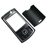 Nokia N80 - Передняя и задняя панель корпуса с клавиатурой (Цвет: черный/серебро)