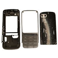 Nokia C3-01 - Корпус в сборе с клавиатурой (Цвет: черный)
